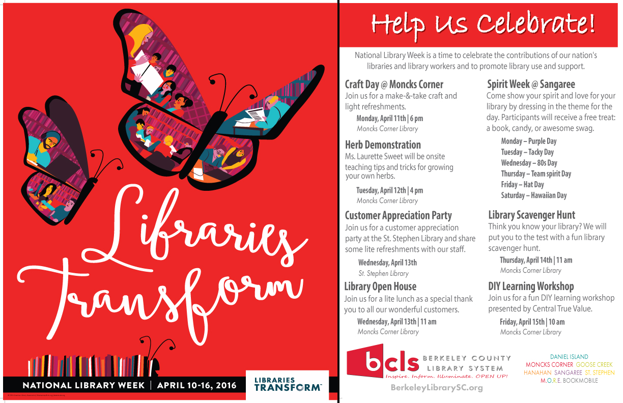 Berkeley County Library System Celebrates National Library Week 2016