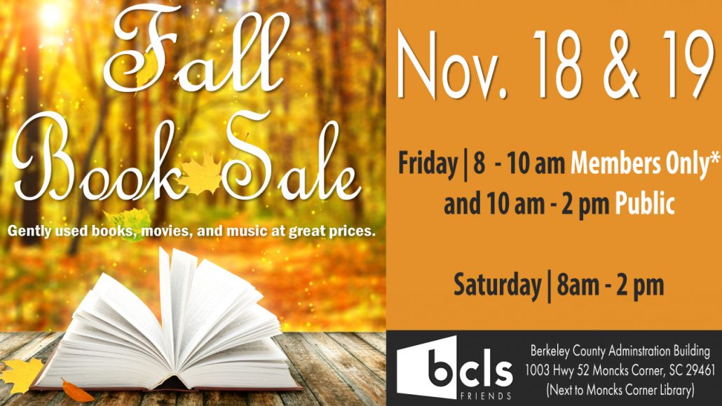 Friends of Berkeley County Library System Fall Book Sale