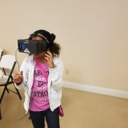 student experiences Virtual Reality
